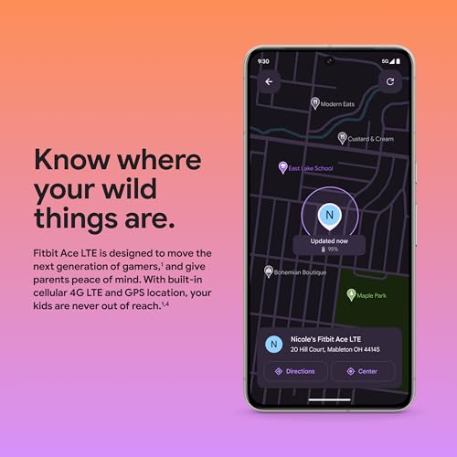 Fitbit Google Ace LTE - Kids Smartwatch with Call, Message, GPS, and Activity-Based Games, Ace Pass data plan required - Mild - Strange Arcade
