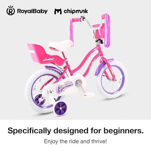 Chipmunk Kids Bike Toddlers 12 14 16 18 Inch Wheel Bicycle Beginners Boys Girls Ages 3-11 Years, Multiple Color Options
