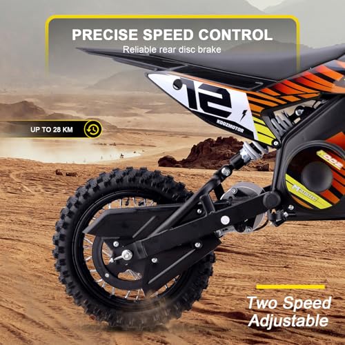 MotoTec 36v 1000w (HP112E) Electric Dirt Bike Orange