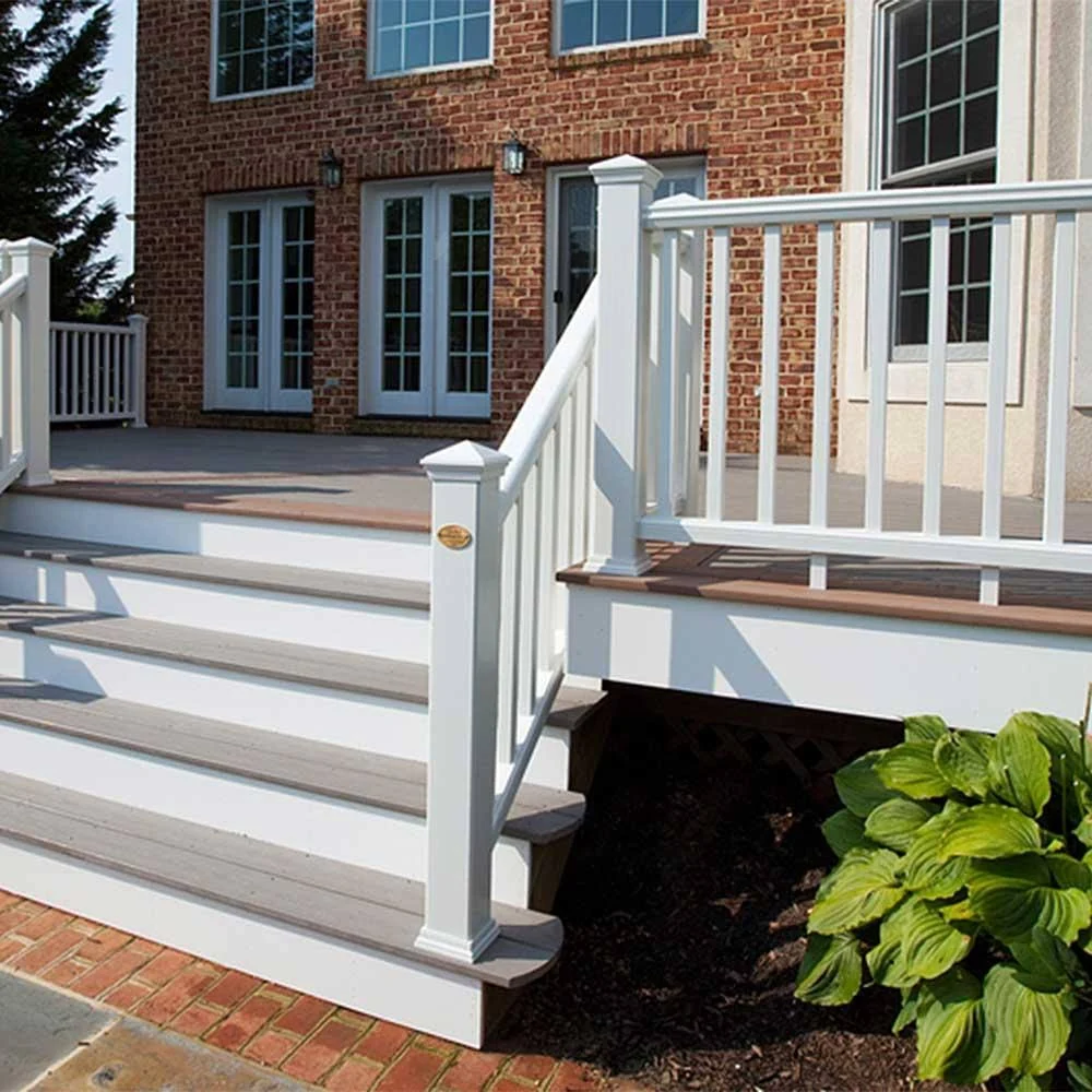 Trex Transcend Rail Kit with Square Balusters - 36x22 - 8 ft - Stair - Black
