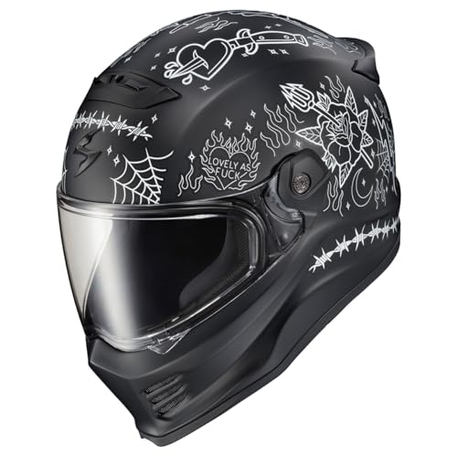 ScorpionEXO Covert FX Full Face Adult Motorcycle Helmet Street Fighter Style with Bluetooth Ready Speaker Pockets DOT ECE 22.06 Approved Unisex