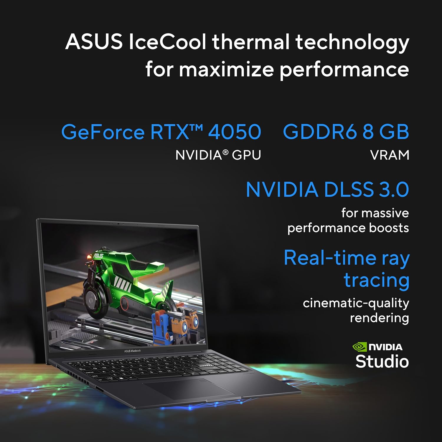 ASUS Vivobook 16X OLED Laptop, 16” 3.2K 120Hz Display, Intel Core i9-13900H CPU, NVIDIA Geforce RTX 4050 GPU, 16GB RAM, 1TB SSD, Windows 11 Home