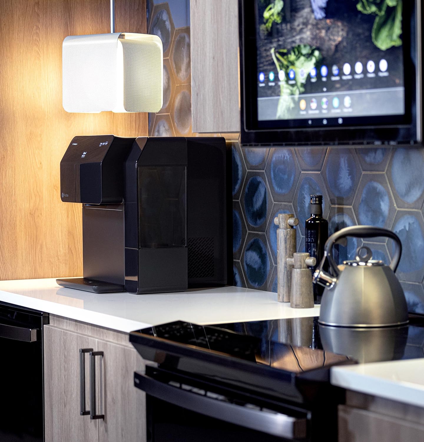 GE Profile Opal Ice Dispenser | Countertop Nugget Ice Maker with Ice Dispenser & 1-Gallon Side Tank | Ice Machine with WiFi Connectivity | Smart Home