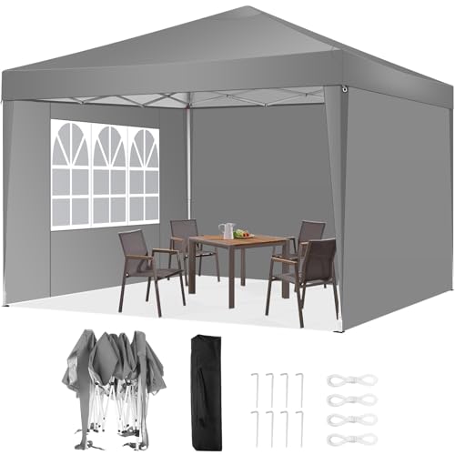 COBIZI Canopy 10x20 Pop Up Canopy Tent with 6 Sidewalls Party Tents for Parties Weddings Backyard Waterproof Canopy Outdoor Commercial Canopy Event
