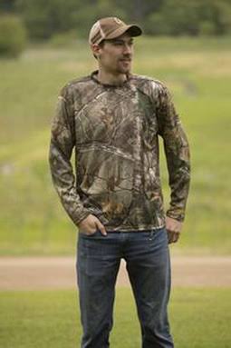 Custom High Performance Long-Sleeve Tee - Camo, M