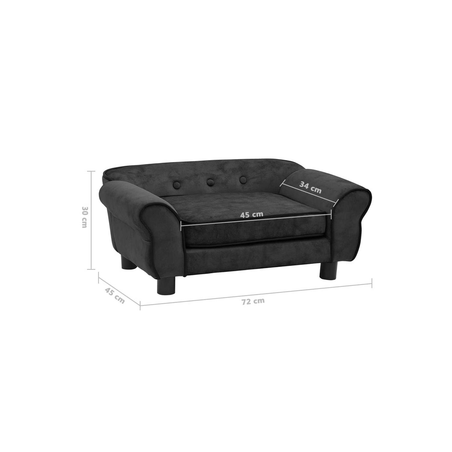 vidaXL Dog Sofa 28.3x17.7x11.8 Plush - Pet Supplies online store