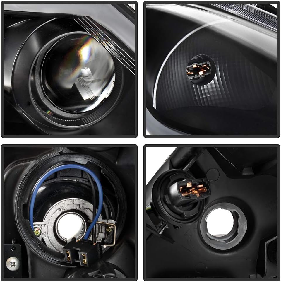 ACANII - For 2010-2013 Infiniti G37 11-12 G25 Q40 4-Door Sedan Black w/LED Switchback DRL Sequential Signal Headlights
