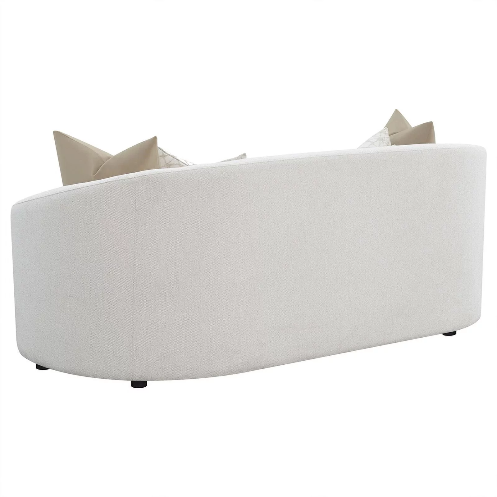 Coaster Rainn 2-piece Modern Fabric Upholstered Tight Back Living Room Set Latte