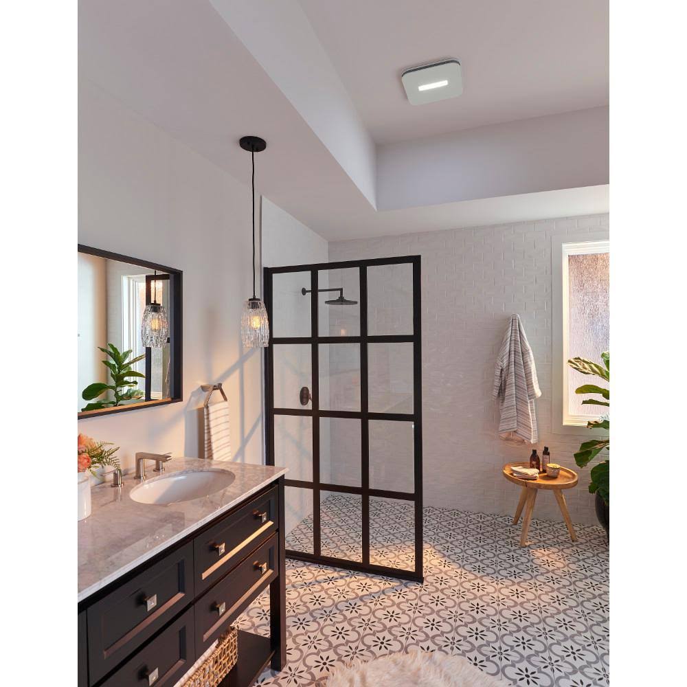 Nutone AERN80LK 80 CFM Bathroom Exhaust Fan with LED Clean Cover