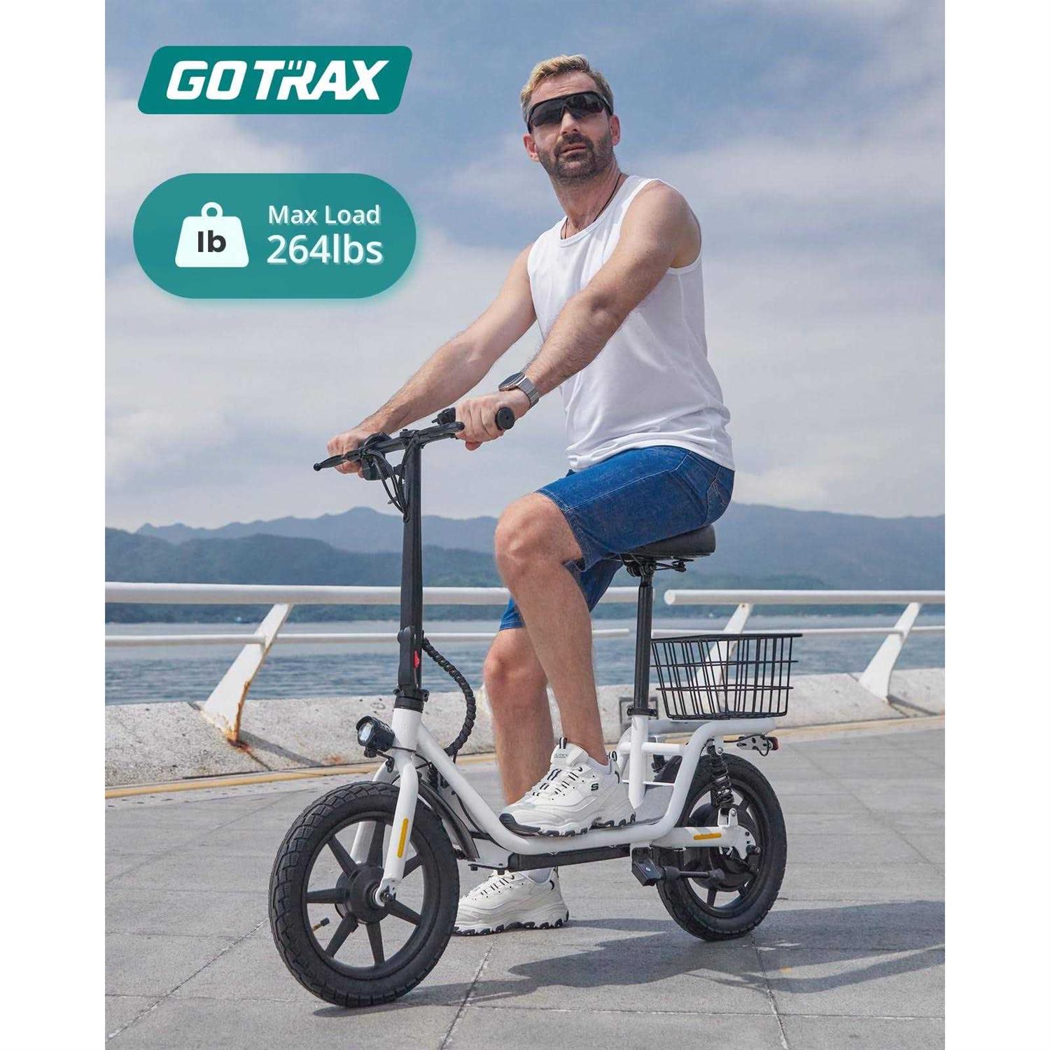 Gotrax Flex Electric Scooter with Seat for Adult 18.6Miles Range&amp;15.5Mph Power by 400W Motor - Sports Supplies Online Store