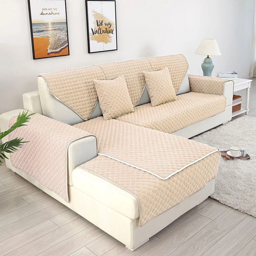 Willstar Sofa Slipcovers Anti-Slip L-Shaped Sectional Couch Covers Furniture Protectors For Dogs Cats Pet Love Seat Recliner Armrest Full Protection