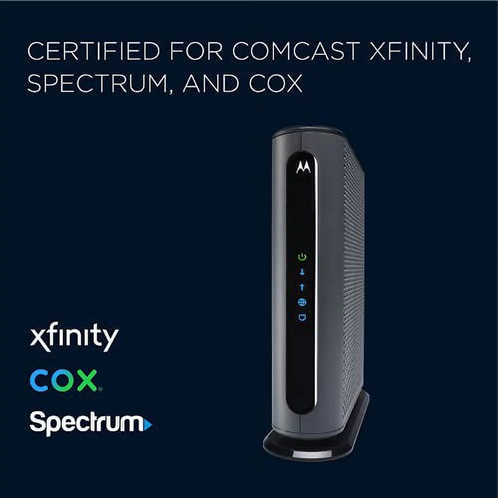 Motorola MB8600 DOCSIS 3.1 Cable Modem - Approved for Comcast Xfinity, Cox, and Charter Spectrum