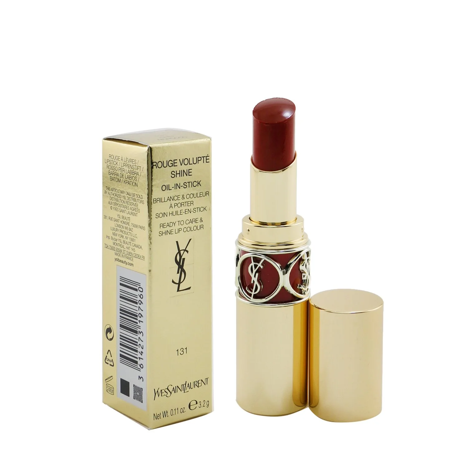 Yves Saint Laurent Rouge Volupte Shine - # 129 Carmine Retro 3.2g/0.11oz