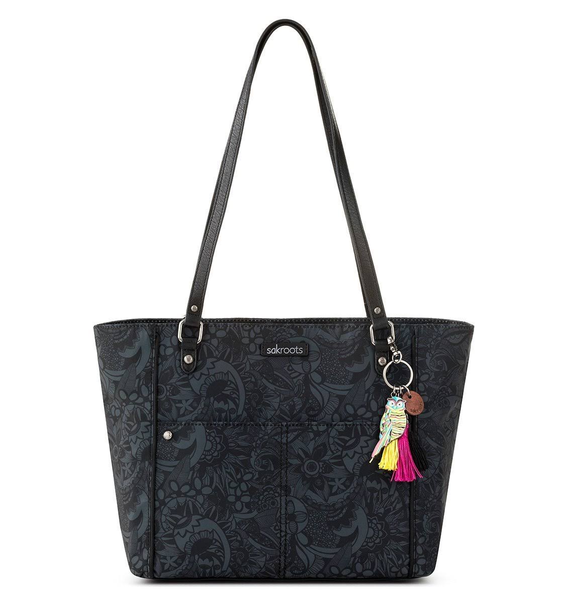 Sakroots Metro Tote Bag | Violet Tapestry World | Canvas