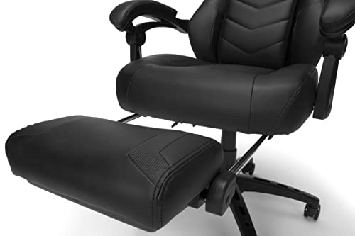 RESPAWN 110 Pro Gaming Chair - Gaming Chair with Footrest, Reclining Gaming Chair, Video Gaming Computer Desk Chair, Adjustable Desk Chair