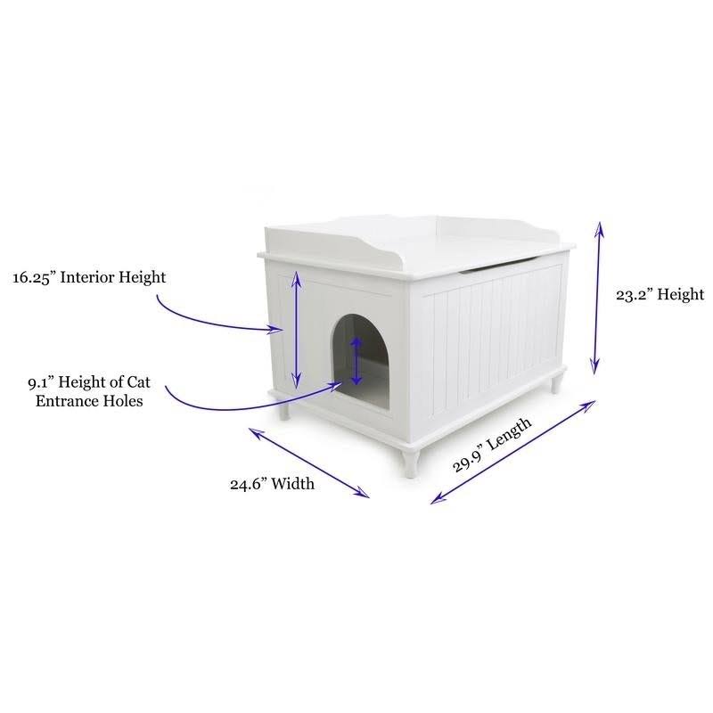 Designer Catbox Jumbo Litter Box Enclosure in Black