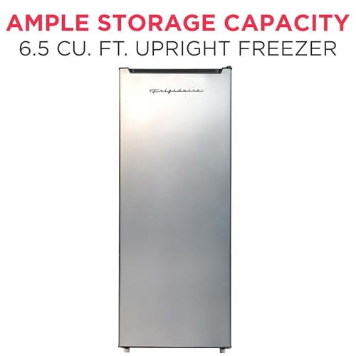 Frigidaire EFRF694, 6.5 cu ft, Upright Freezer, Platinum Series, Stainless steel