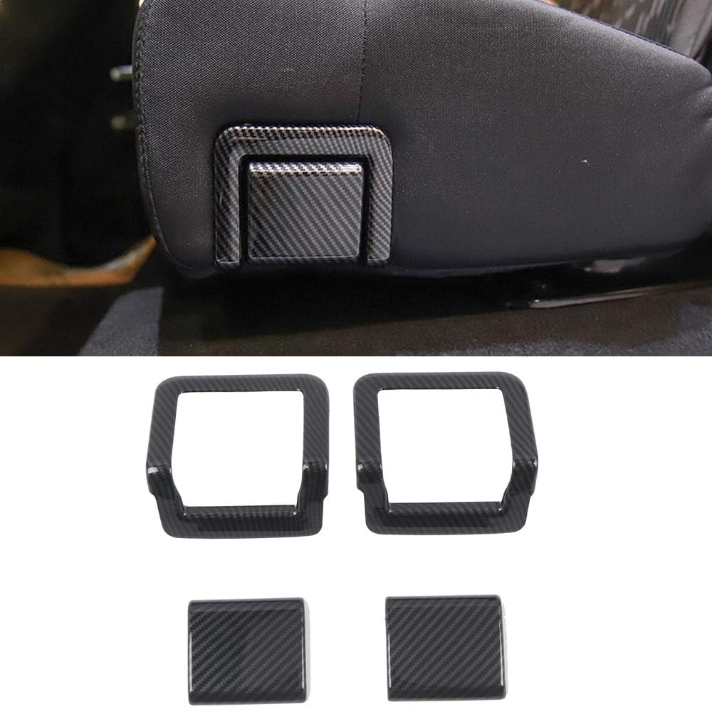 HIGH FLYING for Toyota Tundra 2014-2021 Car Accessories ABS Carbon Fiber Grain Center Consoles A/C Air Outlet Vent Decor Cover Trim 3pcs (Not Fit RHD)