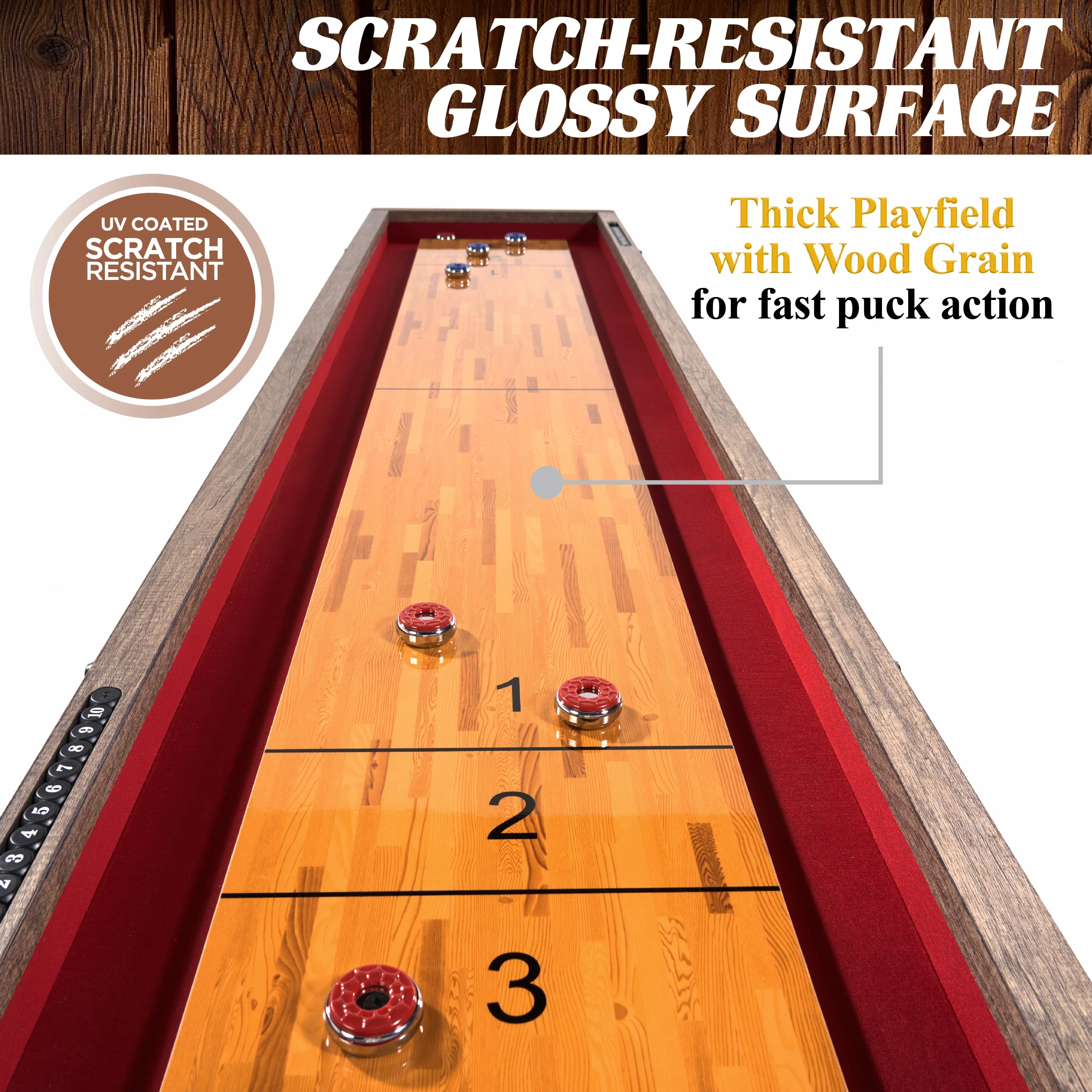 Barrington EZ Fold Shuffleboard Table (108 in x 24 in)