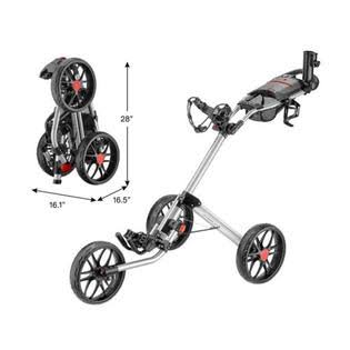 CaddyTek CaddyLite 15.3 V2 Golf Push Cart, Silver