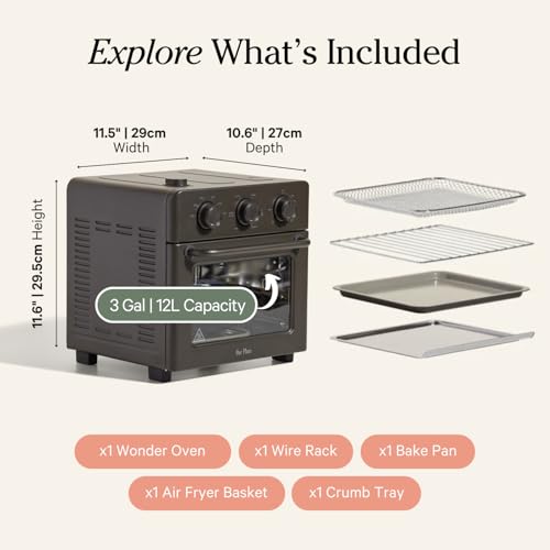 Our Place Wonder Oven | 6-in-1 Air Fryer & Toaster Oven with Steam Infusion | Compact, Countertop Friendly, Fast Preheat, Multifunctional | Air Fry