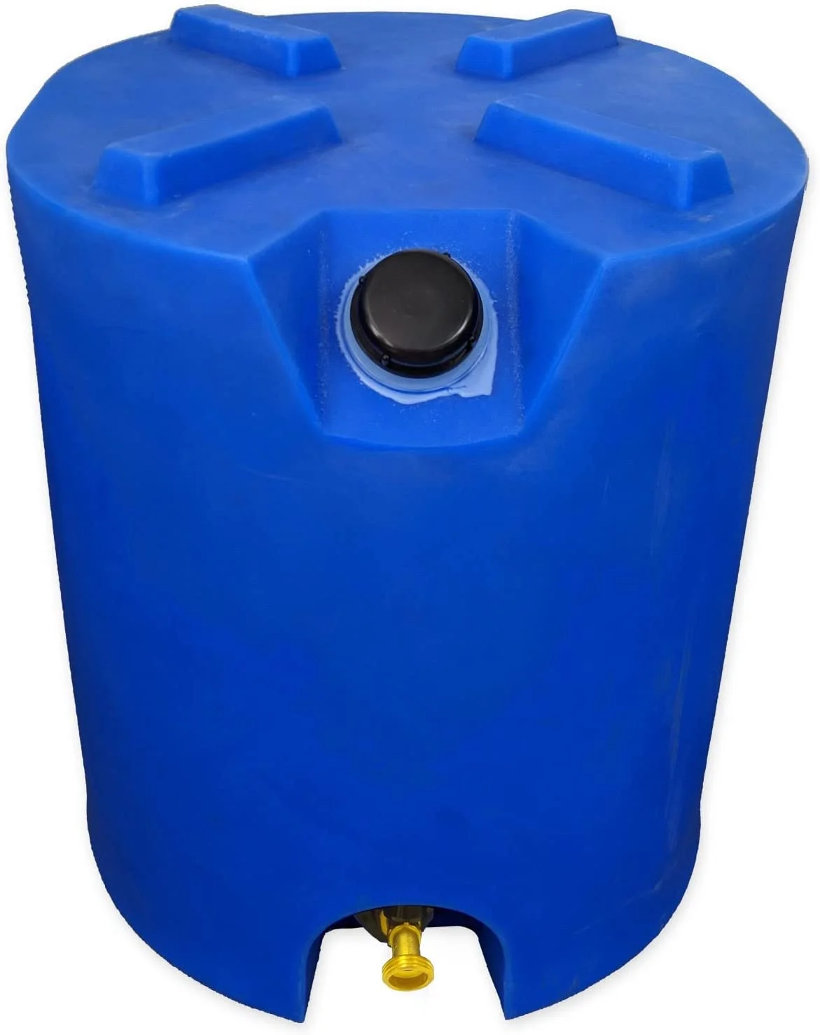30 Gallon Stackable Emergency Water Storage Tank - 1 Tank & Water Treatment Kit- BPA Free Food Grade Plastic - Survival Supply Barrel