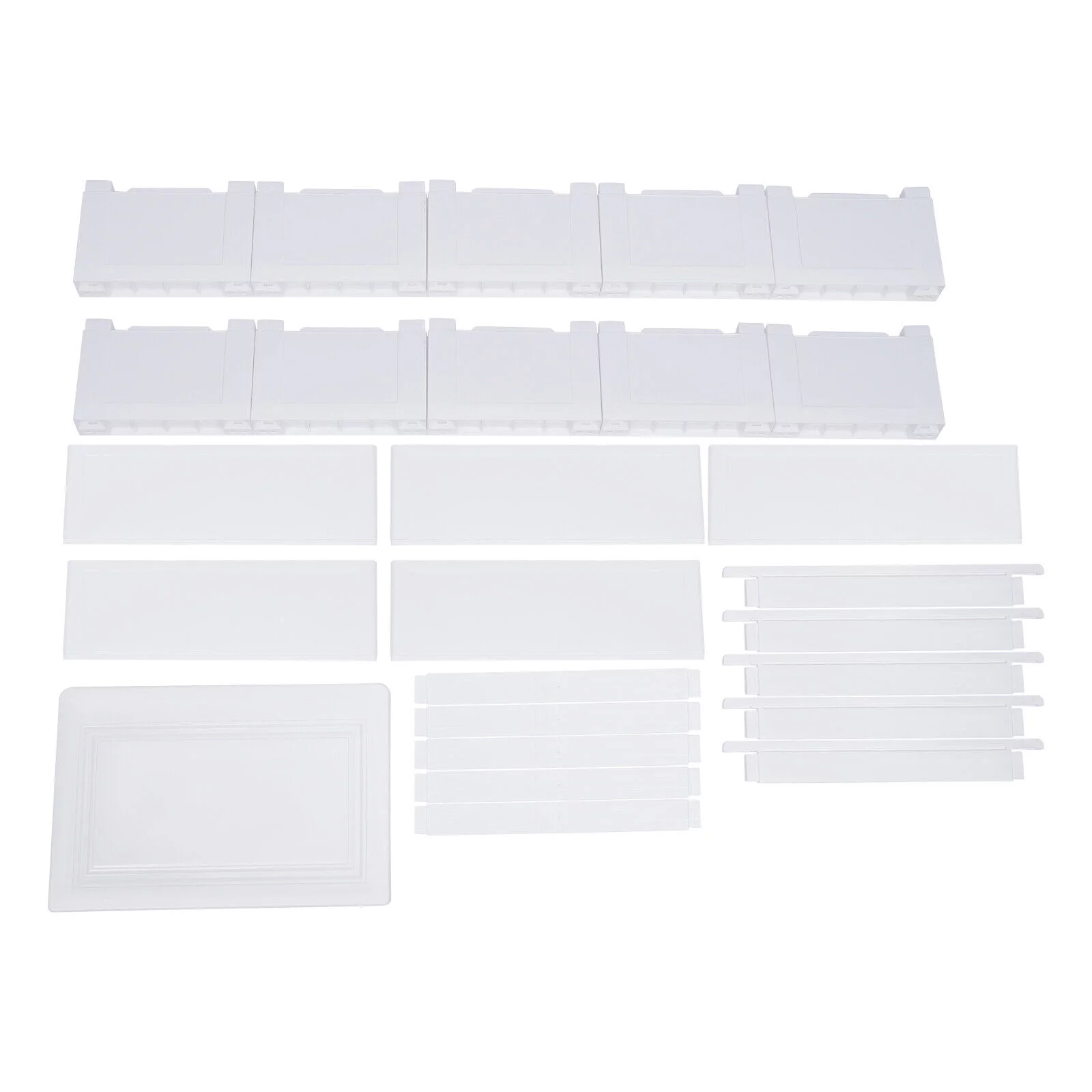 5 Drawers Dresser Chest Drawers Plastic Clothes Storage Bedroom Furniture White