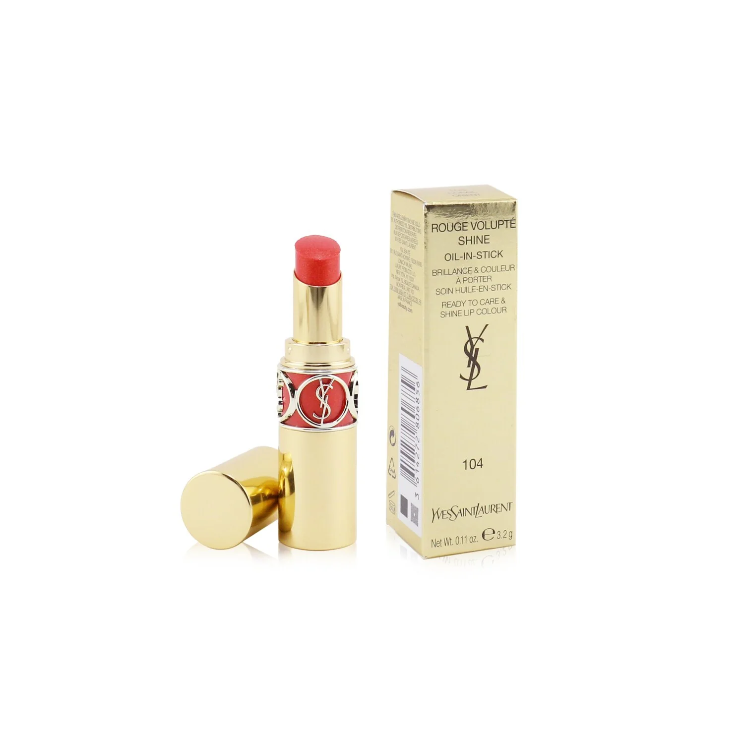 Yves Saint Laurent Rouge Volupte Shine - # 129 Carmine Retro 3.2g/0.11oz