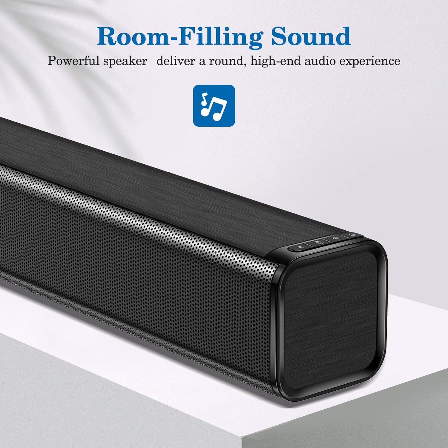 TV Soundbar, Wired & Wireless Bluetooth 5.0 Stereo Sound bar for TV, Three Equalizer Mode Audio Speaker for TV, Optical/Aux/RCA Connection