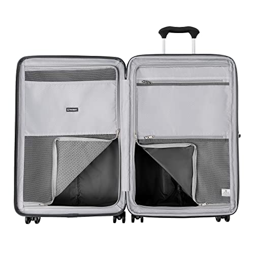 Travelpro Maxlite Air Hardside Expandable Carry on Luggage, 8 Spinner Wheels, Lightweight Hard Shell Polycarbonate Suitcase, Shadow Grey
