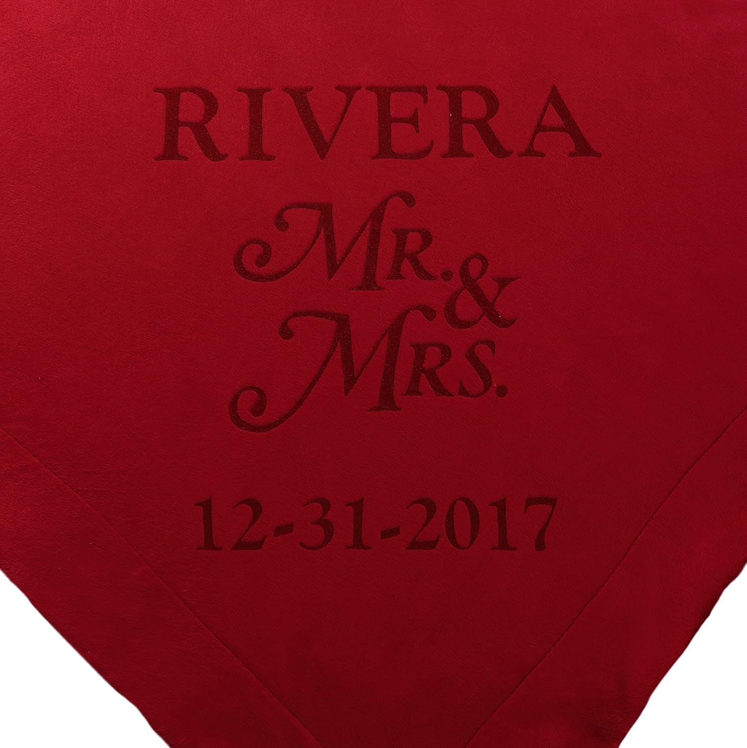Custom Catch Personalized Unique Wedding Couple Gifts - Anniversary, Engagement Gift Blanket (Hearts)