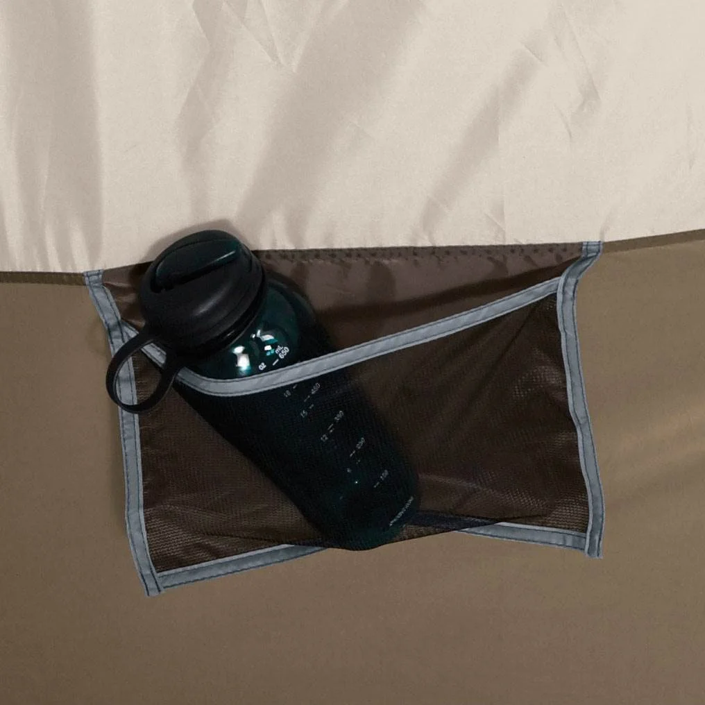 Wenzel Klondike 8-Person Large Outdoor Camping Tent with Screen Room, Brown - Radiant Selections