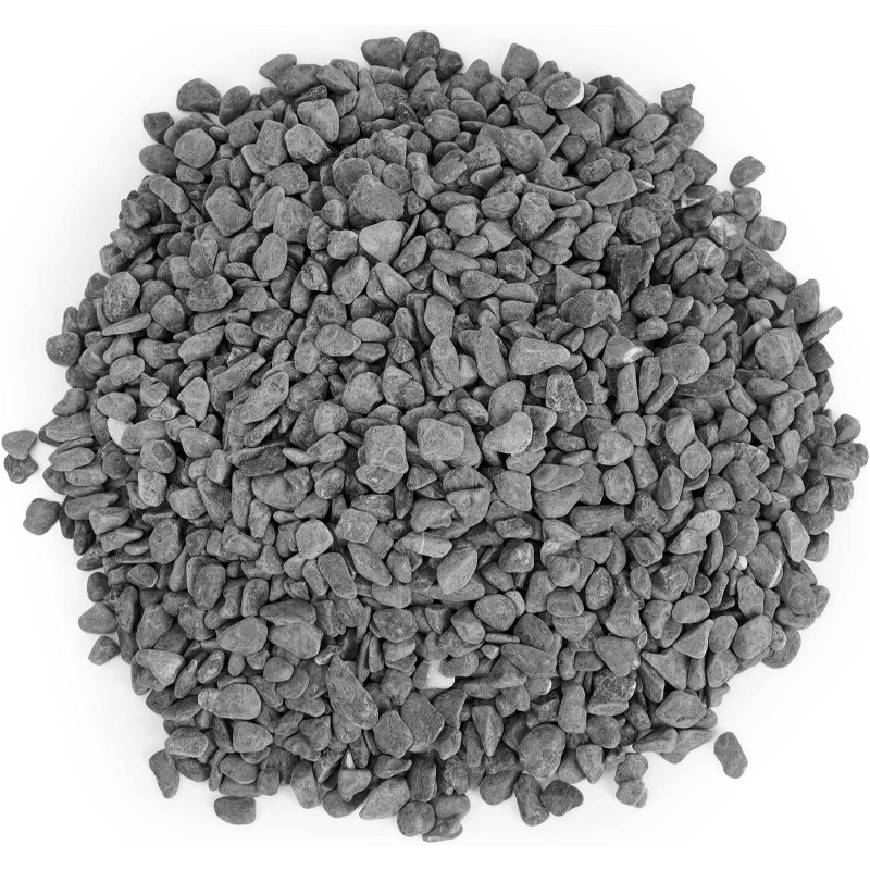 2 lb Bag Natural Gray Bean Pebbles - Crushed Gravel Stones for Garden &amp