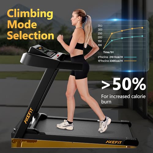 Treadmill with Incline, Folding Treadmills for Home, 265 LBS Capacity Portable Incline Treadmill