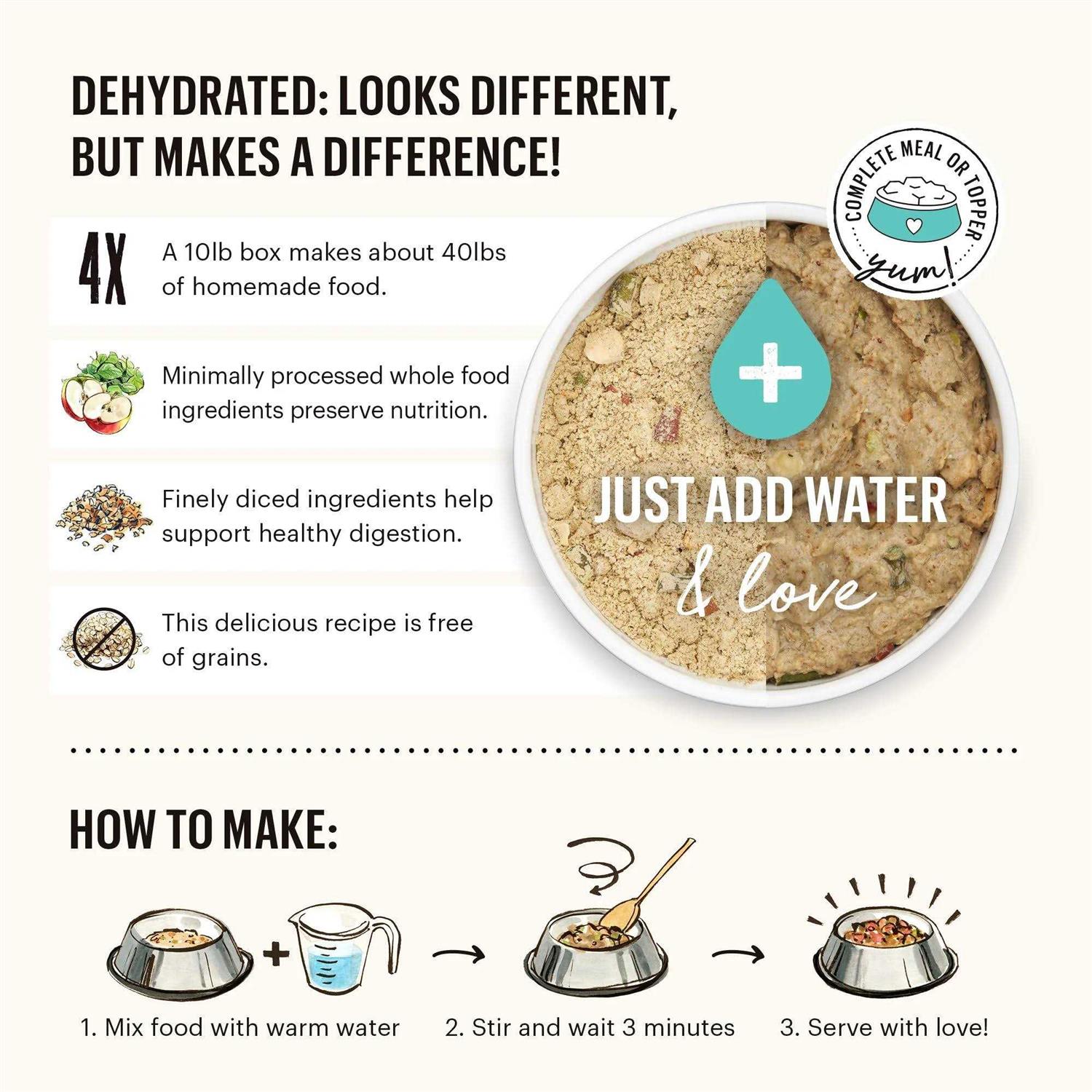 The Honest Kitchen Dehydrated Whole Grain Beef Dog Food - Pet Supplies online store