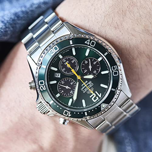 Orient Men's Solar Panda Made in Japan Mako マコ Quartz Watch