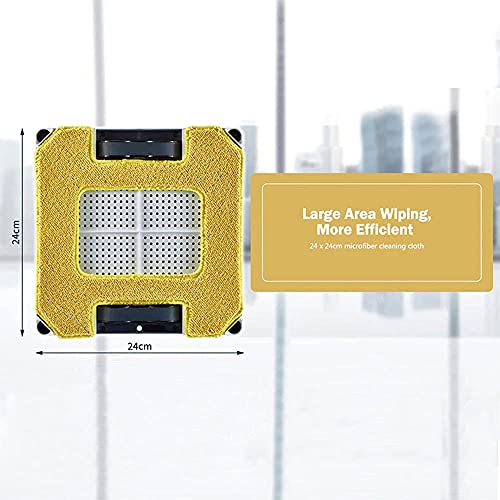 HOBOT-298 Window Cleaning Automatic Robot with Ultrasonic Water Spray, Intelligent Cleaning, AI Smart Route Plan, Replaceable Water Tank