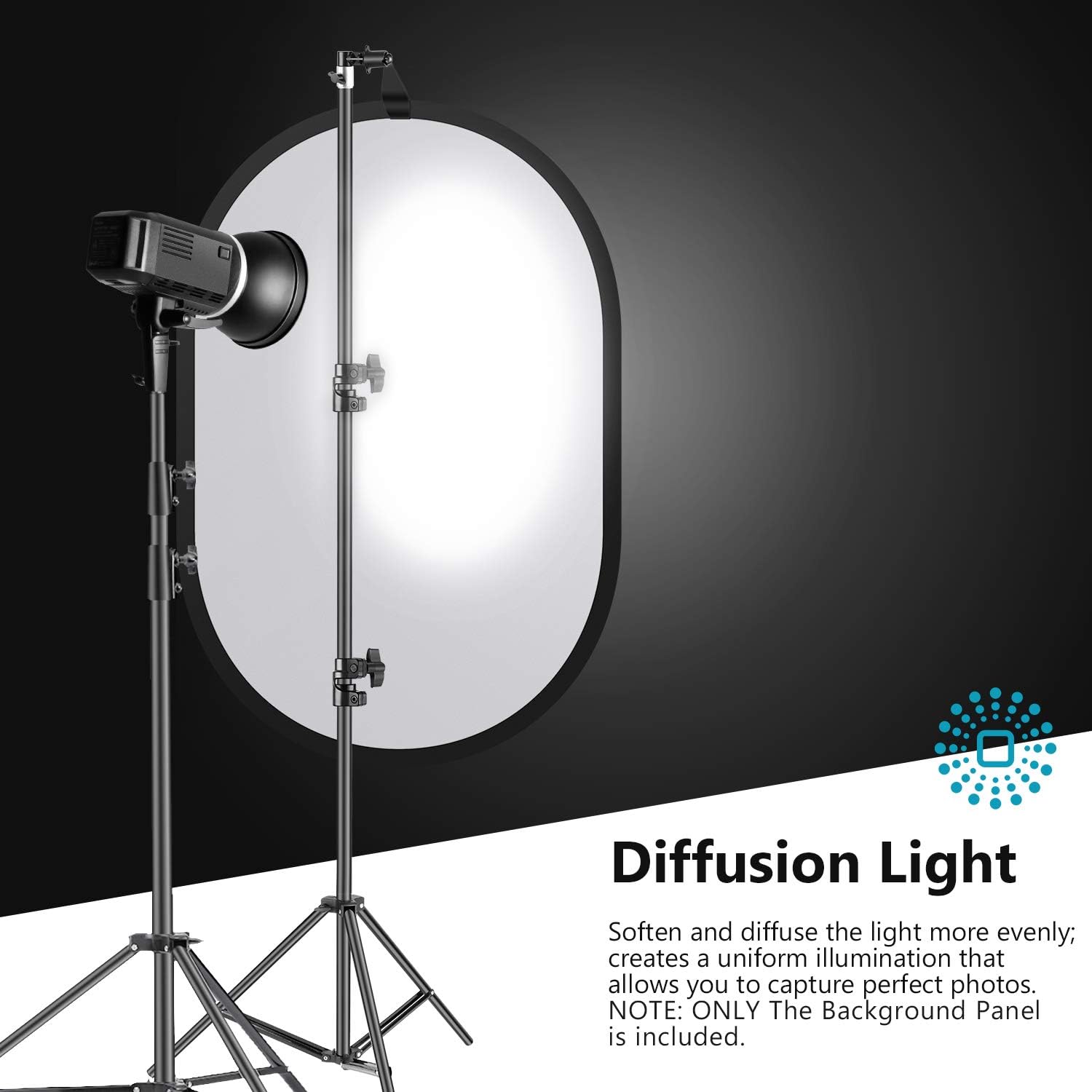 Neewer Professional Lighting Studio 5x7 feet/150x200 cm Pop out Foldable Soft Diffuser Disc Panel Reflector with Carrying Case for Studio and Outdoor