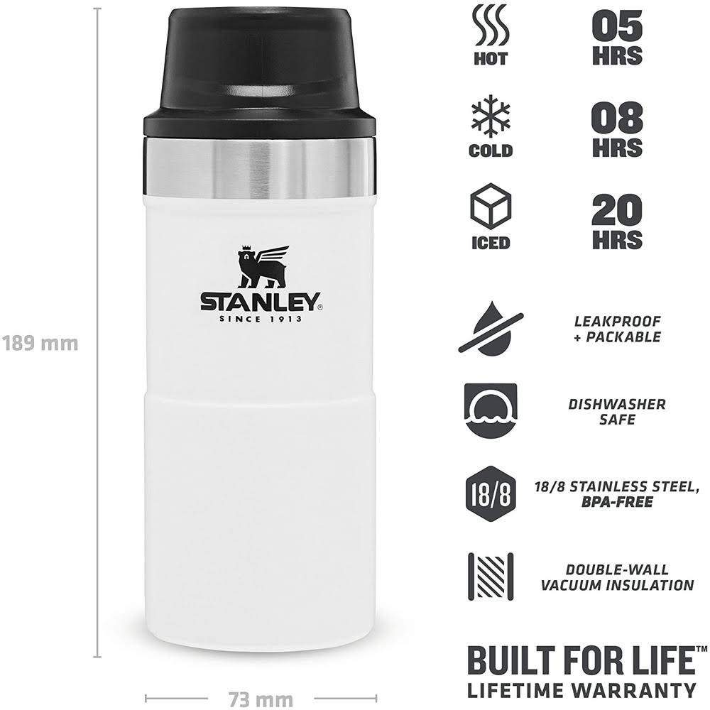 Stanley Classic Trigger-Action Travel Mug 0.35L Polar