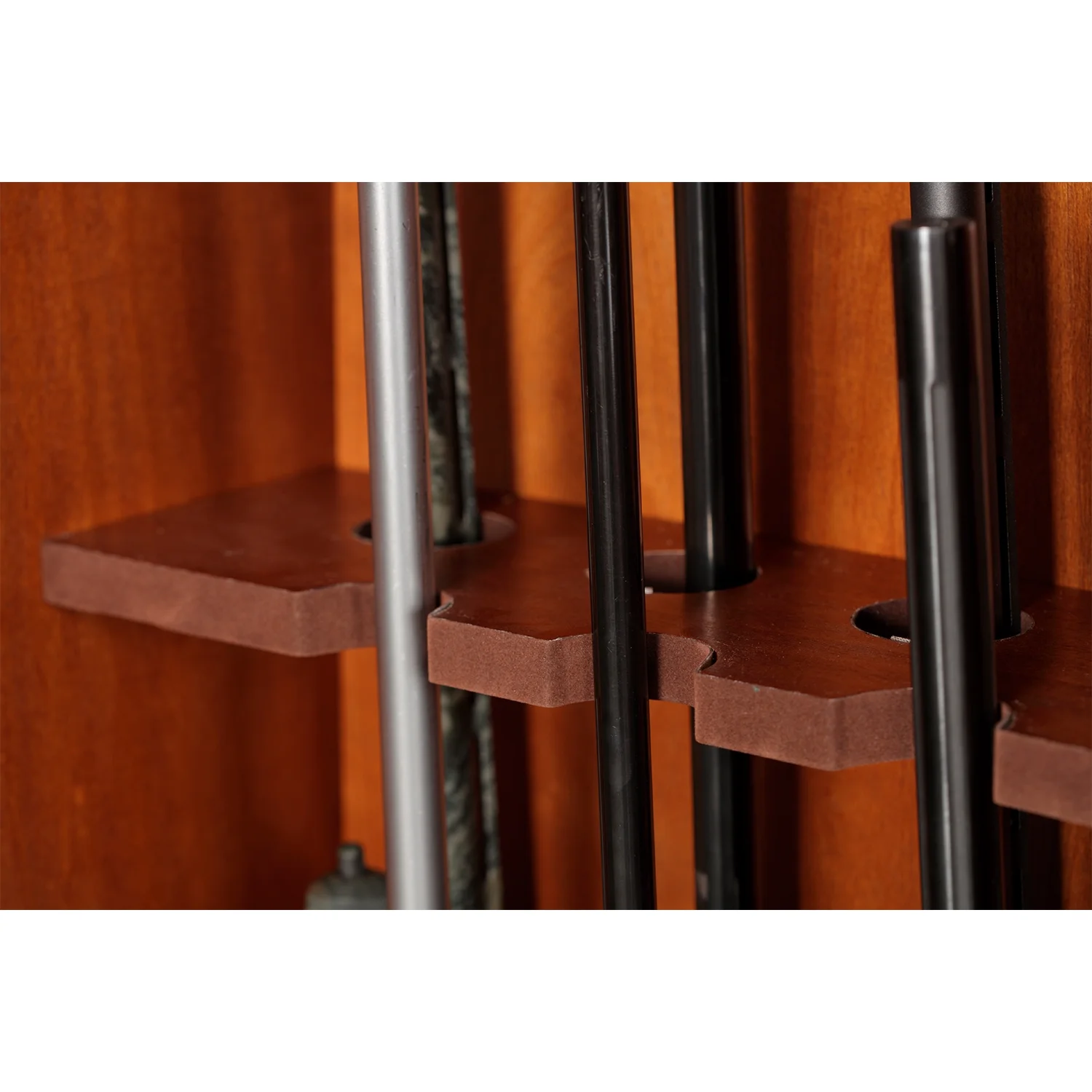 American Furniture Classics 10 Long Gun Key Lock Wooden Storage Display Cabinet