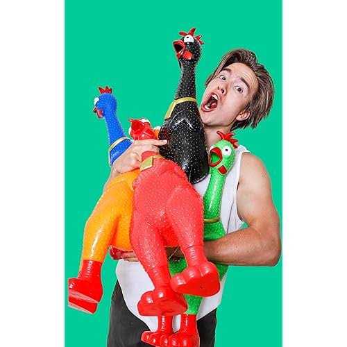 Animolds A Giant screaming Chicken the Hug Me squeaky Chicken Toy - Pet Supplies online store