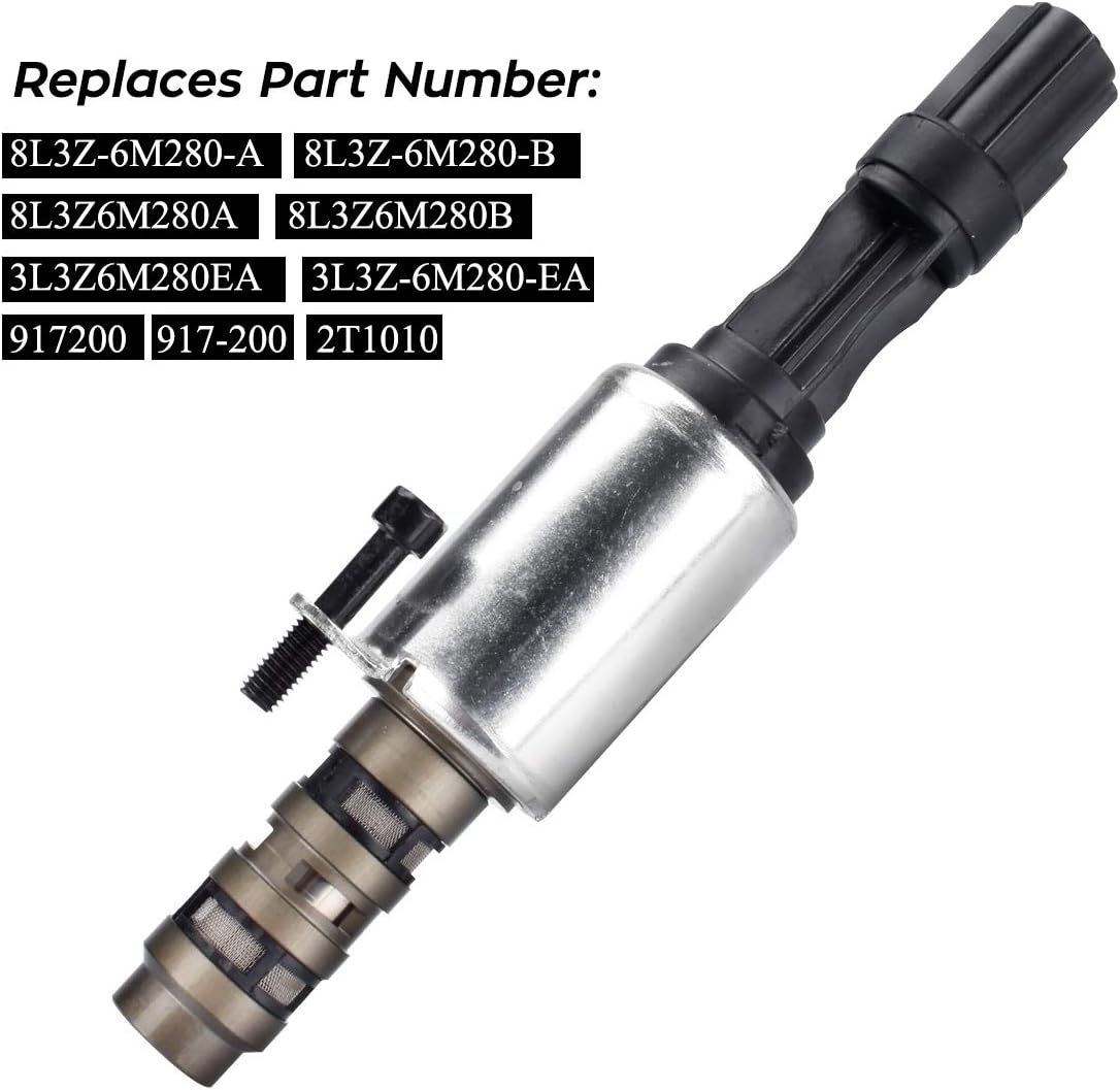 2 PCS Camshaft Variable Valve Timing Solenoid VCT Solenoid 8L3Z-6M280-B 8L3Z-6M280-A Replacement for 2004 2005 2006 2007 F150 Mustang Sport Trac 3V