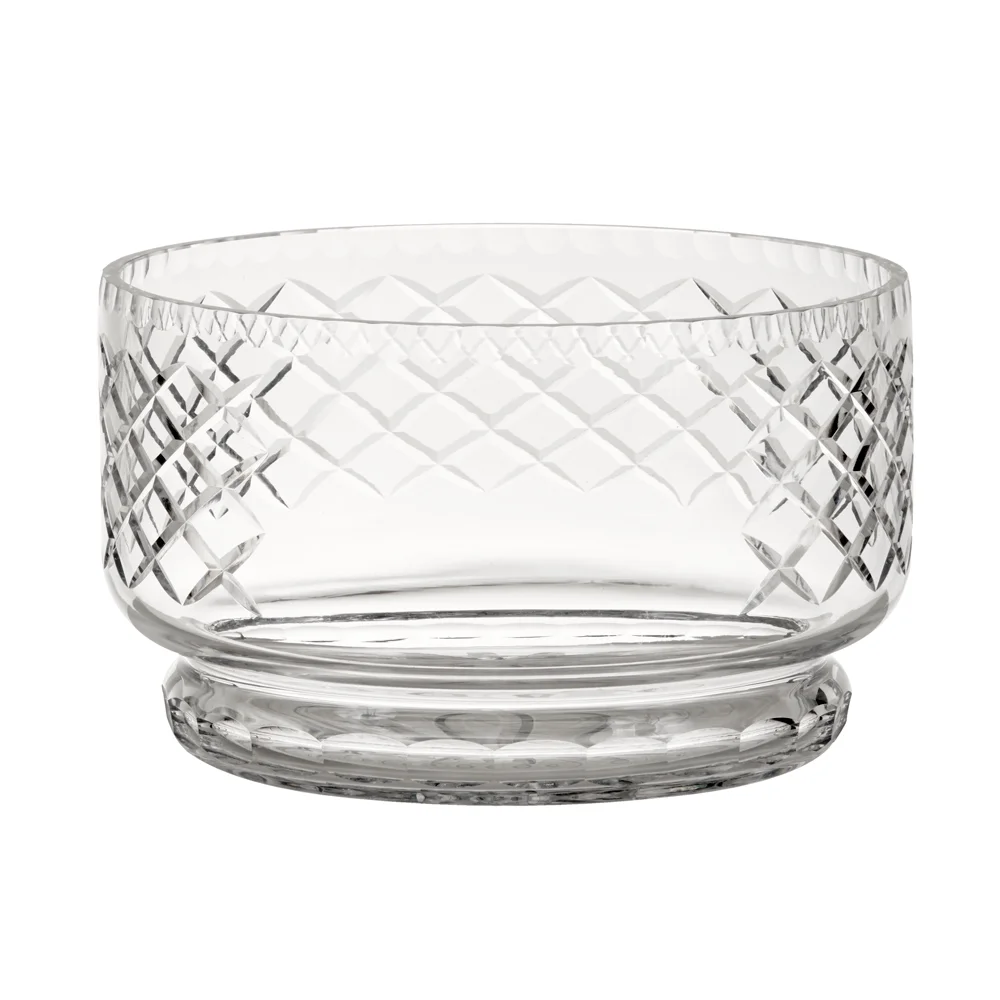 Crystal Round Bowl With Medallion Ii Pattern, 4.5" X 7.5"