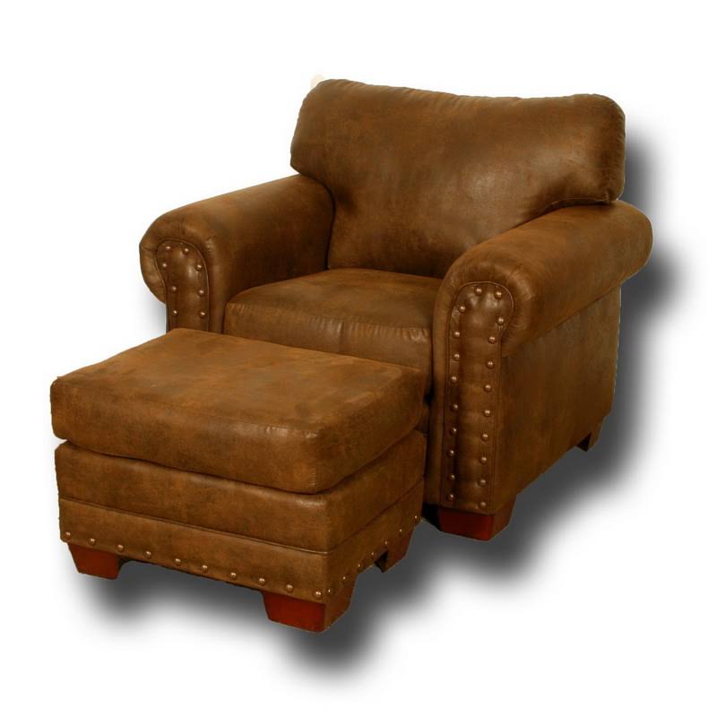 American Furniture Classics Model 8500-20 Buckskin Ottoman, Brown