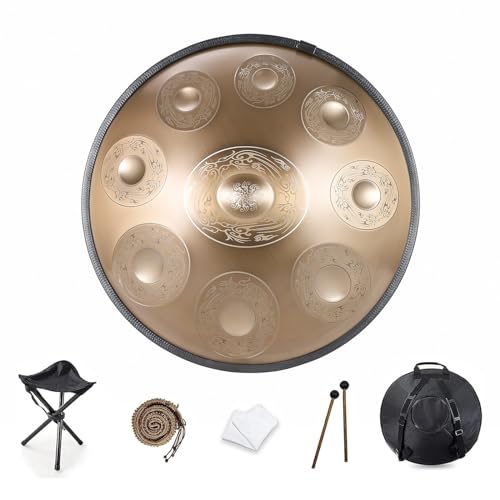 Handpan Drum D Minor 9/10/12 Notes Handpan Drum 22 Inch Handpan Drum 432HZ/440HZ Handpan Drum For beginners