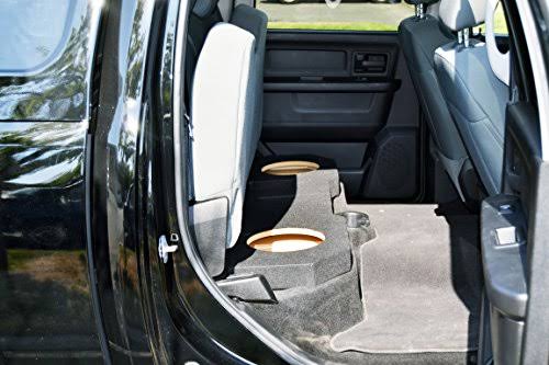 Dodge Ram Quad Crew Cab Dual 10x22 Subwoofer Enclosure Sub Box 2002-2015, Carb Compliant MDF! Don&t Buy Cheaper Non Compliant MD