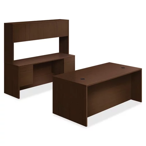 HON 10501 Series Mocha Laminate Furniture Components Return - 2-Drawer 48" x 24"1" Work Surface - 2 x Box Drawer(s), File Drawer(s)