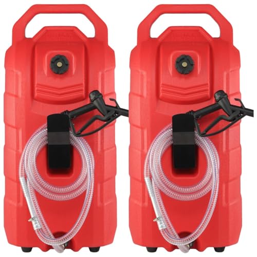 VEVOR 16 Gallon Fuel Caddy, 7.8 L/min, Portable Gas Storage Tank Container with Nozzle Rubber Wheels