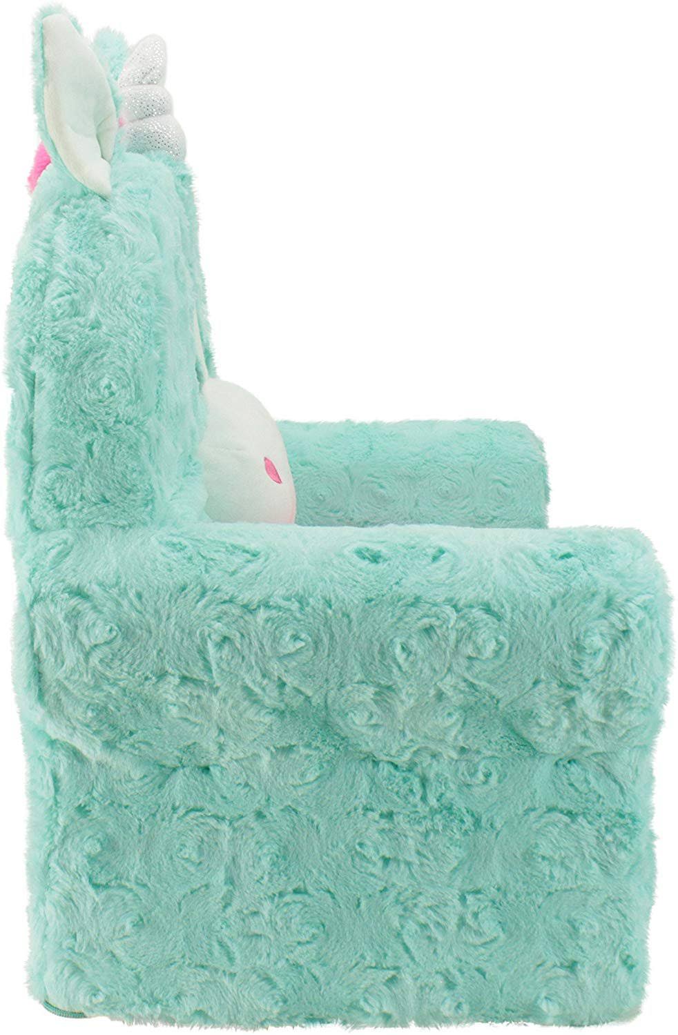 Sweet SEATS Adorable Teal Unicorn Children&s Chair, Machine Washable Removable