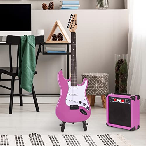 LyxPro Electric Guitar 39" inch Complete Beginner Starter kit Full Size with 20w Amp, Package Includes All Accessories, Digital Tuner, Strings, Picks